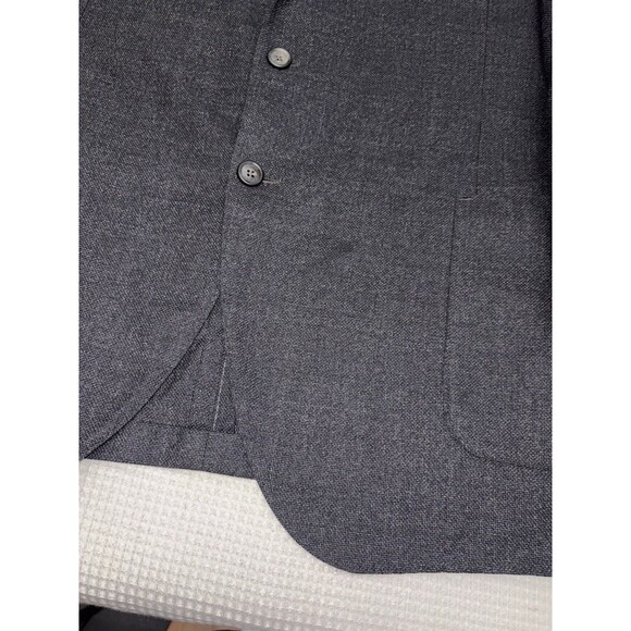 Proper Cloth Summer Sport Coat Men's 56 Tropical Wool Drago Slate Herringbone - Picture 9 of 12